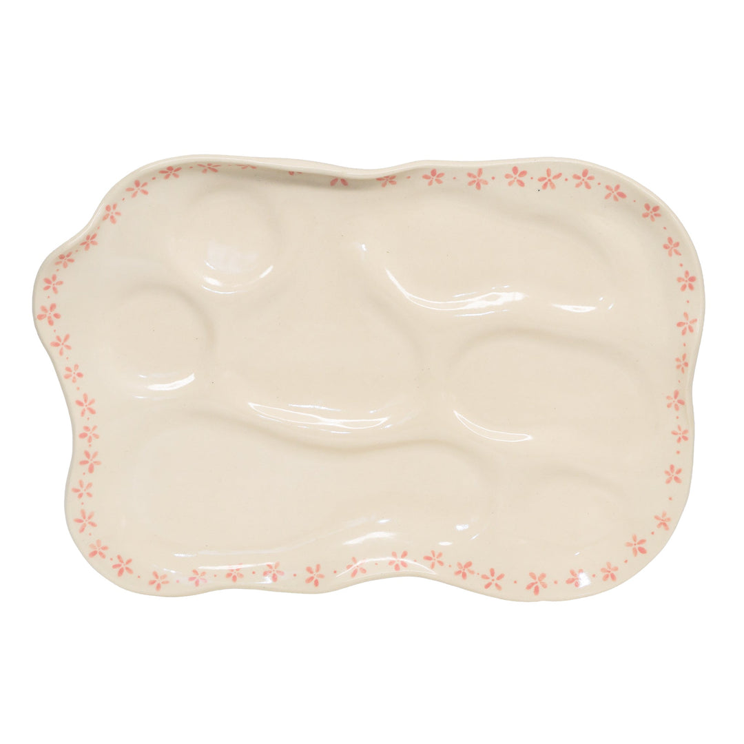 Cosa Ceramica x Emi Jay Vanity Tray in Pink Daisy