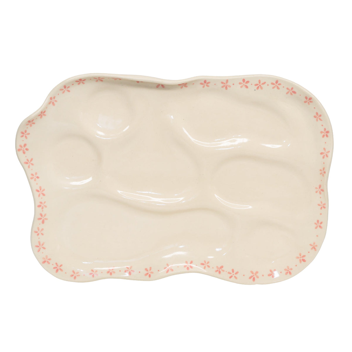 Cosa Ceramica x Emi Jay Vanity Tray in Pink Daisy