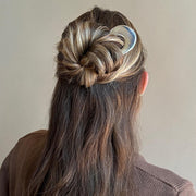 Closeup of model wearing Hair Pin in Tiara in hair.
