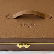 closeup of On The Way Vanity Case in Toasted Sugar