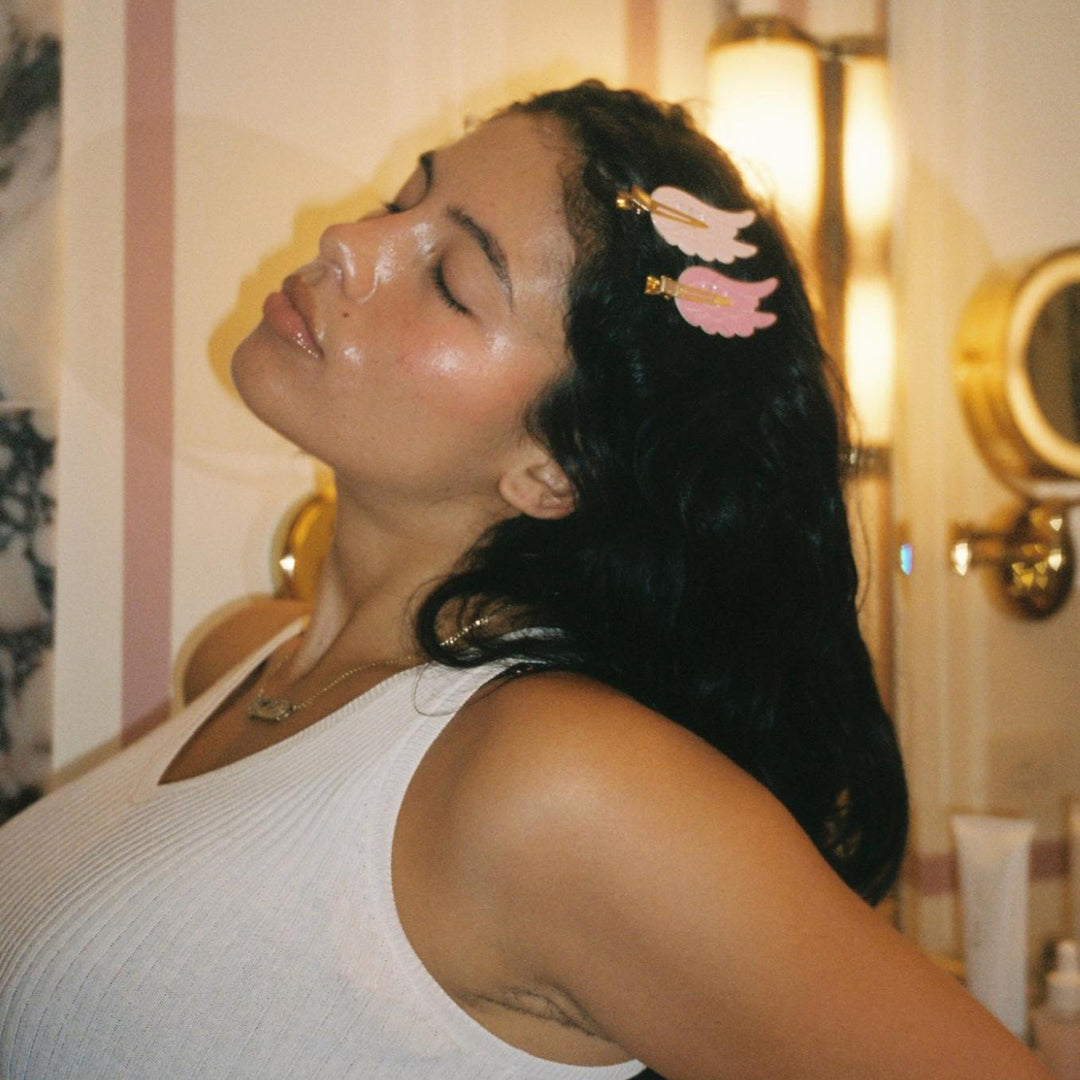 Popstar Creaseless Hair Clips in Pink Aura