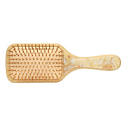 Bamboo Paddle Brush in Chantilly bristle view