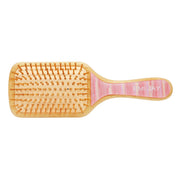 bristle view of Bamboo Paddle Brush in Lychee Baby