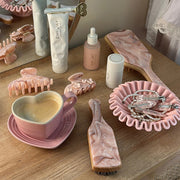 Bamboo Paddle Brush in Pink Chantilly