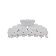 Big Effing Clip in Blanc Fleur Eyelet