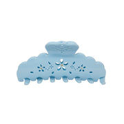 Big Effing Clip in Blue Fleur Eyelet