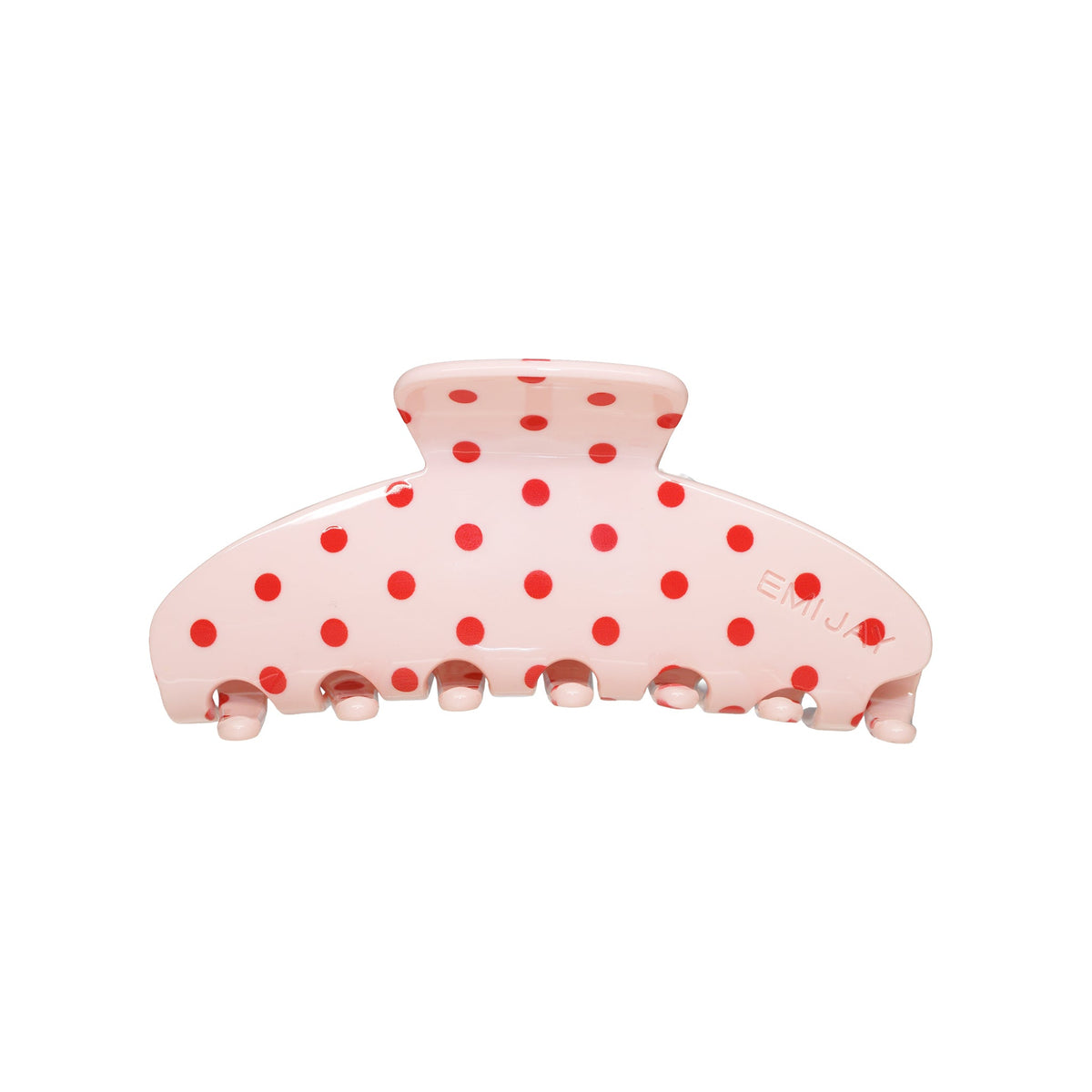 Big Effing Clip in Blush Polka Dot