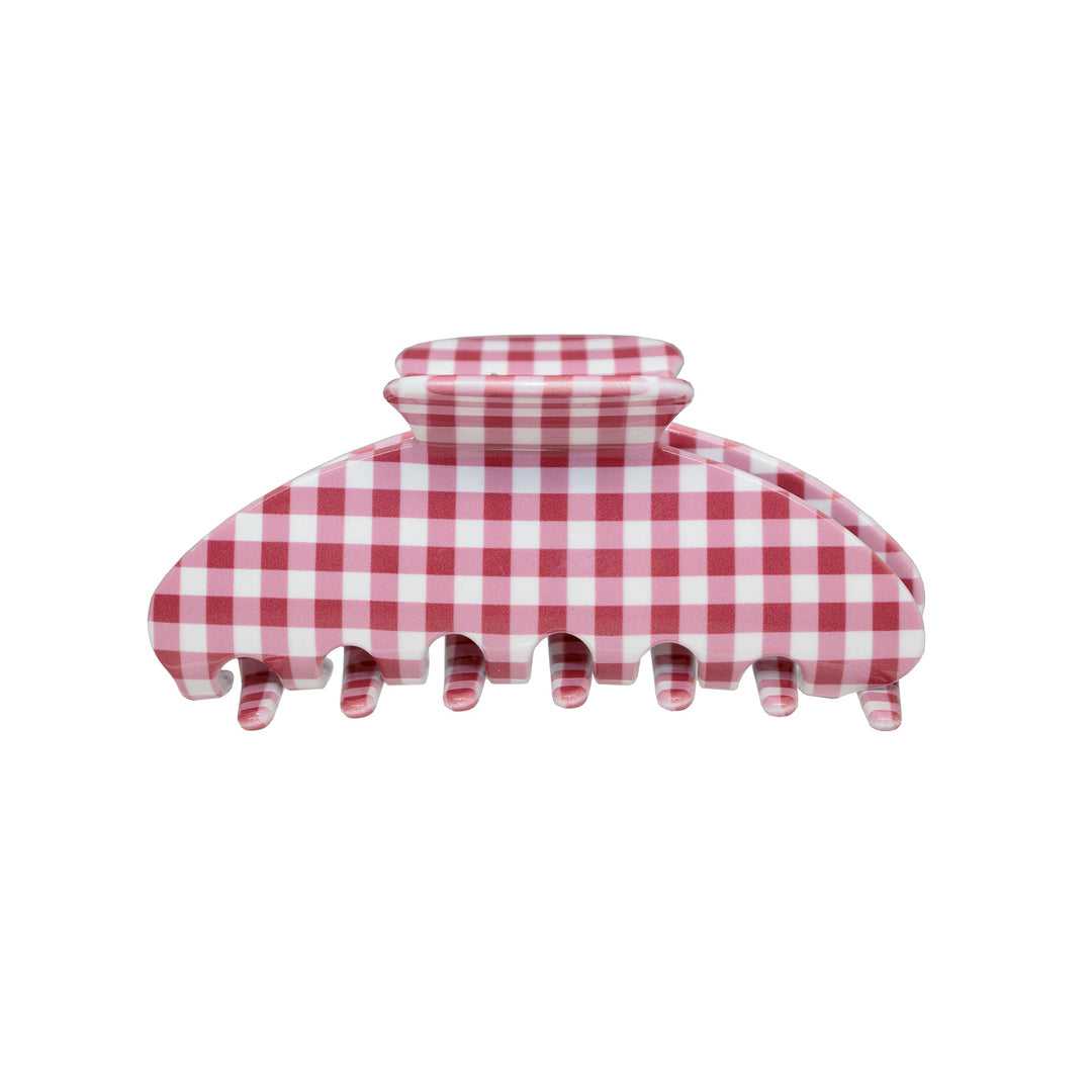 Big Effing Clip in Cherry Gingham