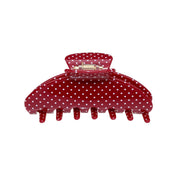 Big Effing Clip in Cherry Polka Dot