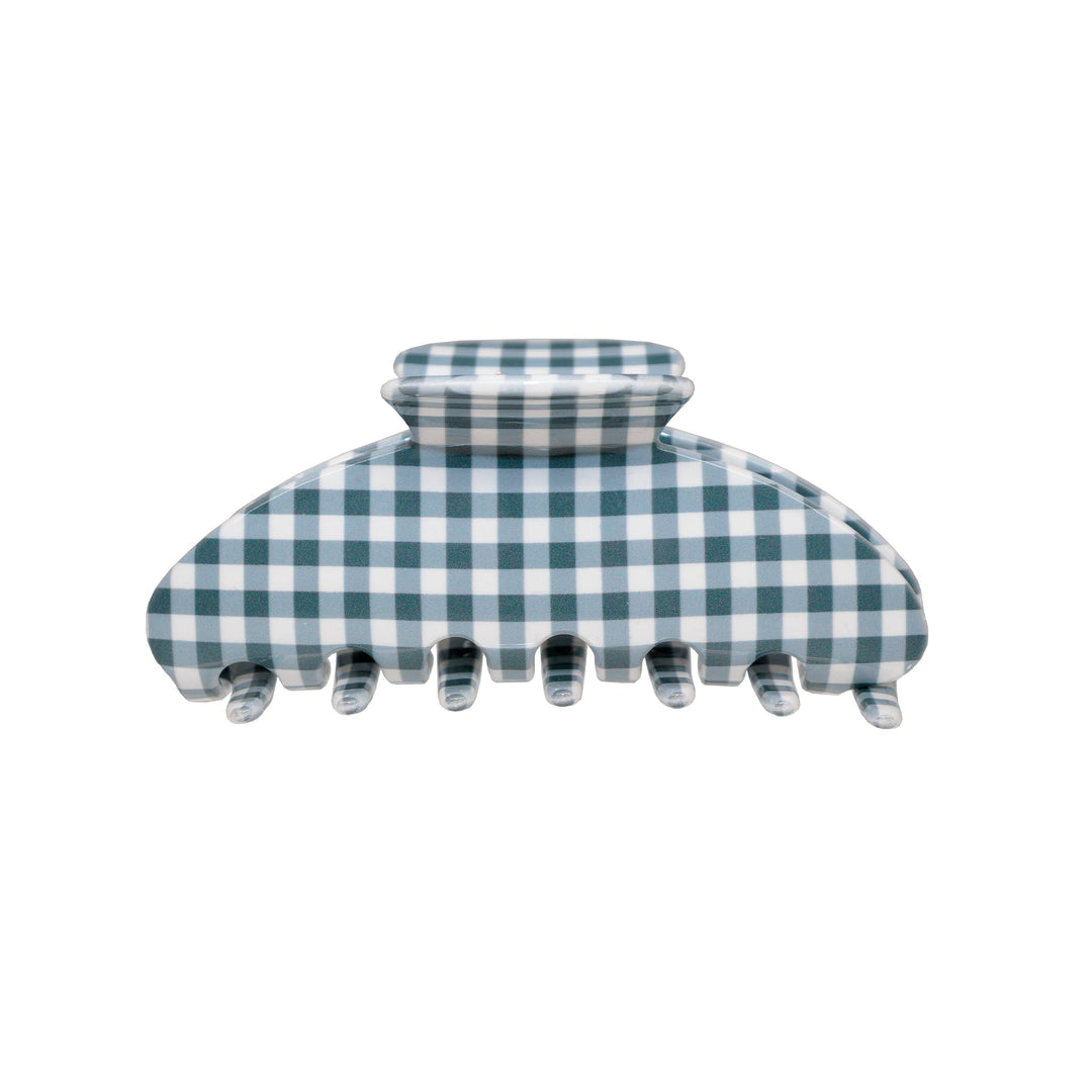 Big Effing Clip in Navy Gingham