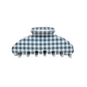 Big Effing Clip in Navy Gingham