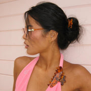 Big Effing Clip in Tortoise Hibiscus