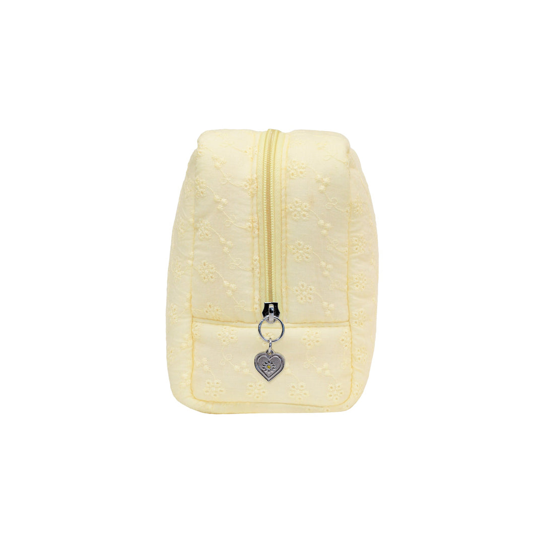 Eyelet Pouch in Citrine