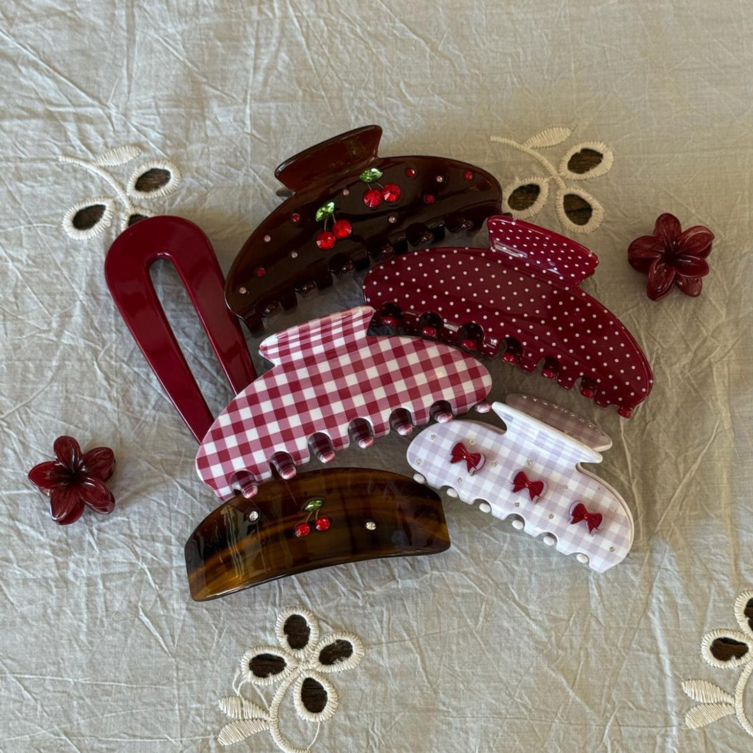 Hair Pin in Cherry Kiss