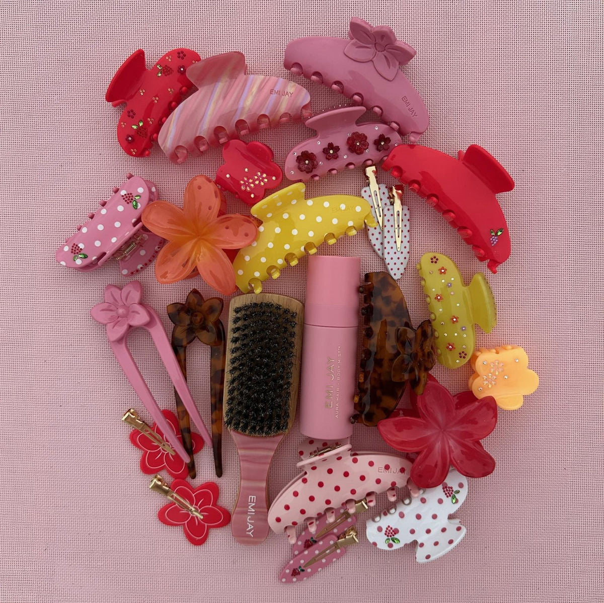 Hair Pin in Tortoise Hibiscus