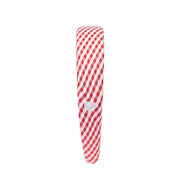 Halo Headband in Cherry Gingham side view