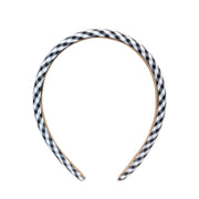 Halo Headband in Navy Gingham