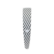 Halo Headband in Navy Gingham side view