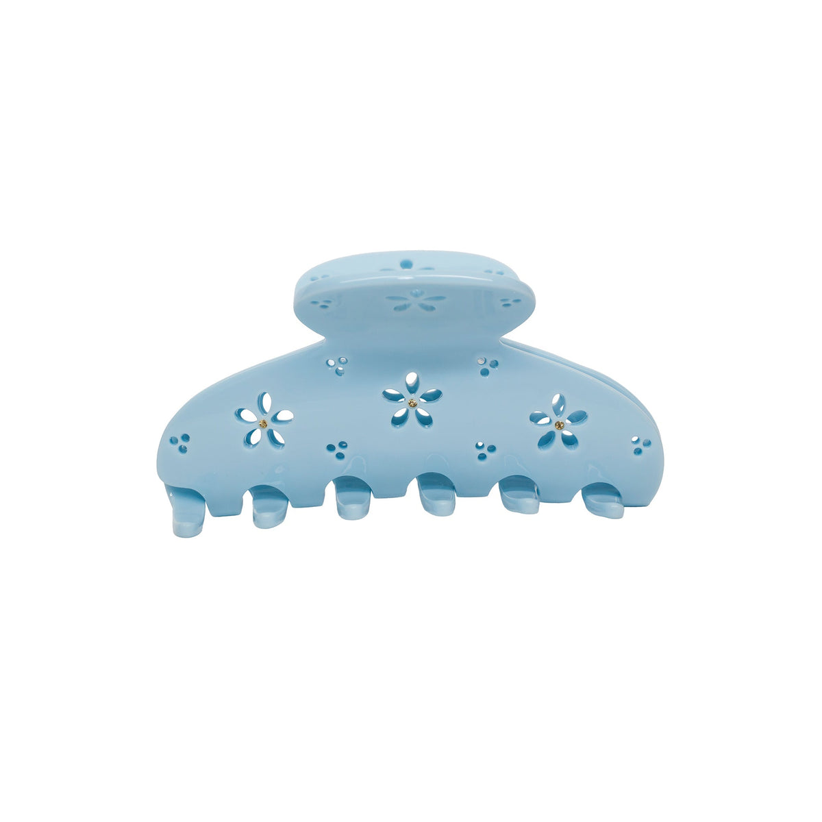Lil Effing Clip in Blue Petal Eyelet