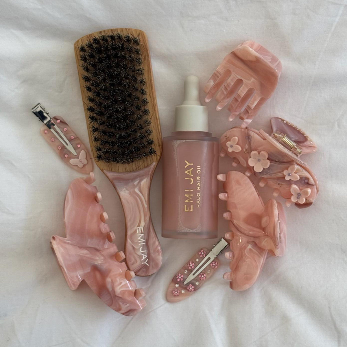 Lil Effing Clip in Pink Chantilly