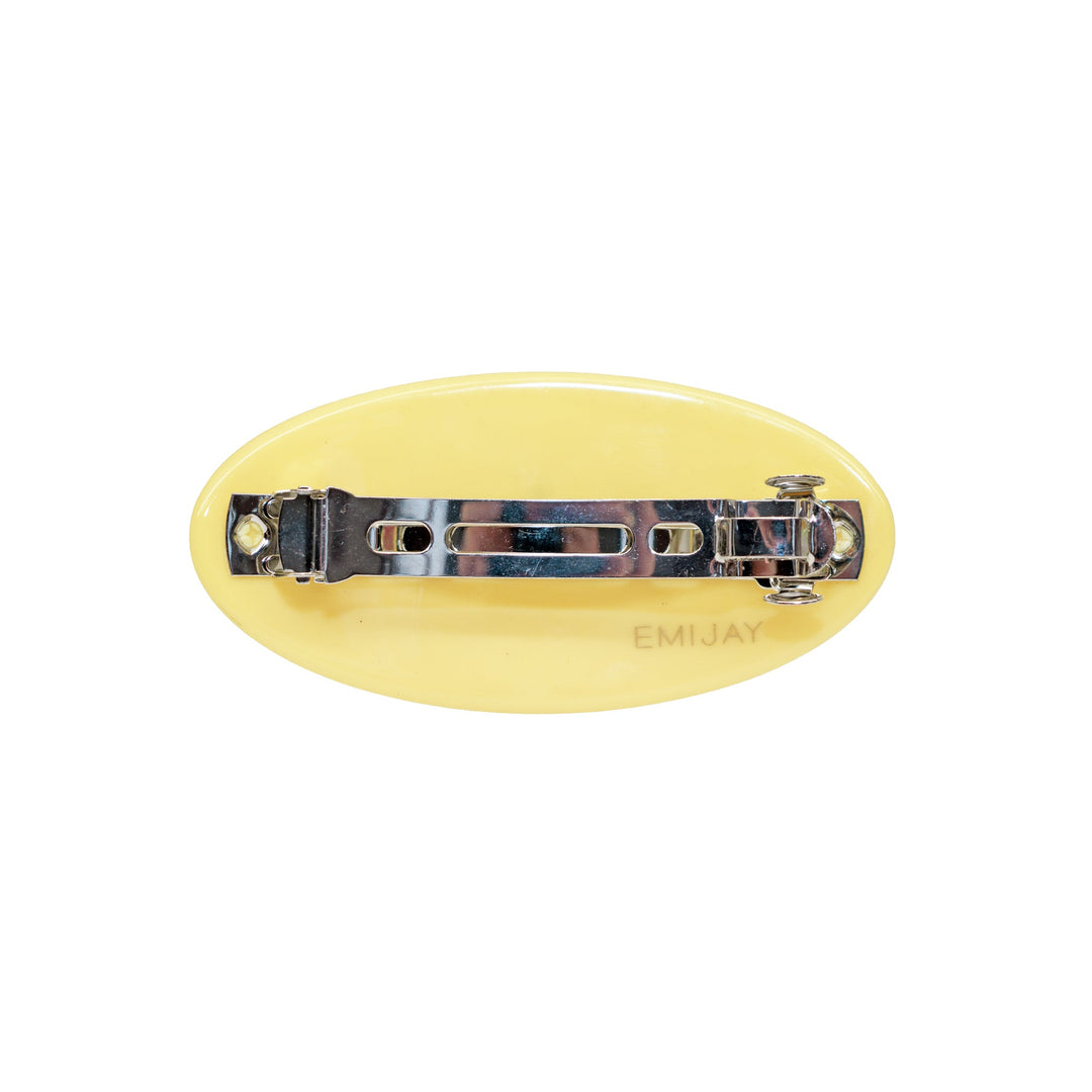 Ponytail Barrette in Lemon Drop