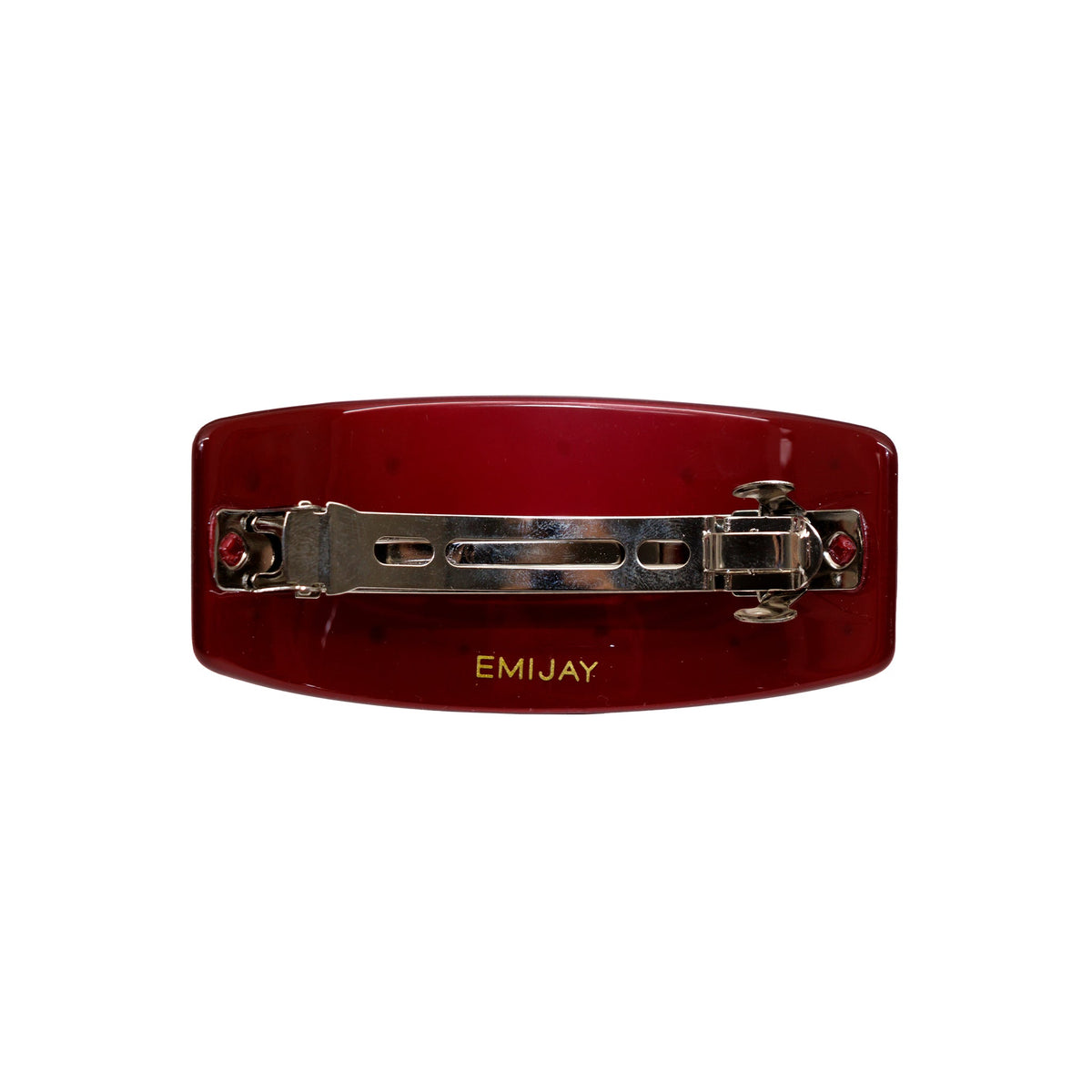Ponytail Barrette in Mulled Magic back view