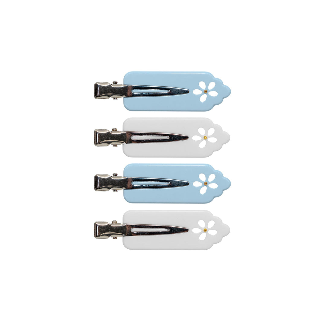 Popstar Clips in Blue Mist Eyelet