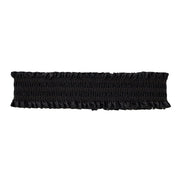 Ruffle Headband in Noir