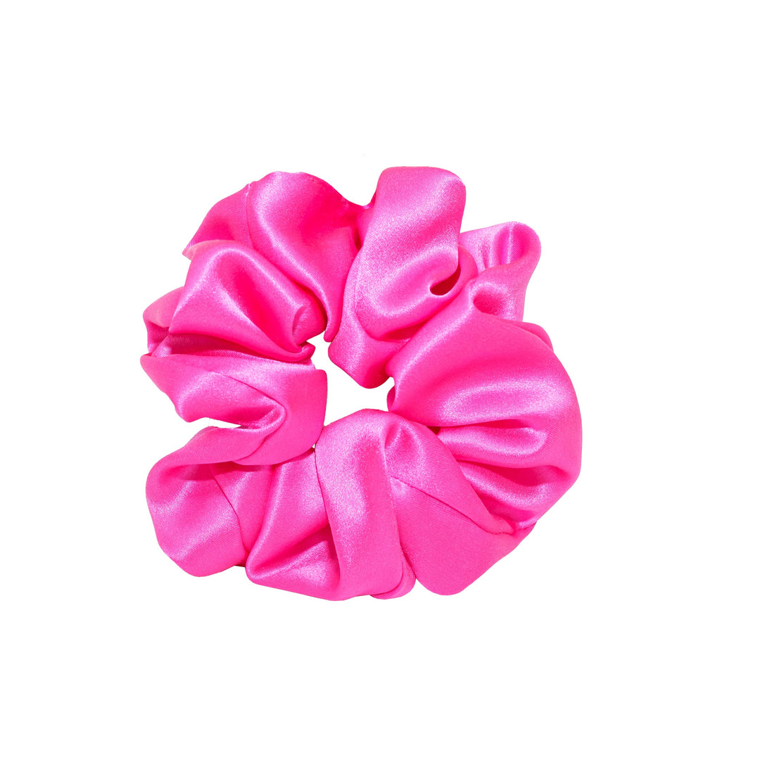 Silk Scrunchie in Electric Magenta