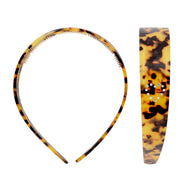 Starlet Headband in Tortoise Heart front and side view
