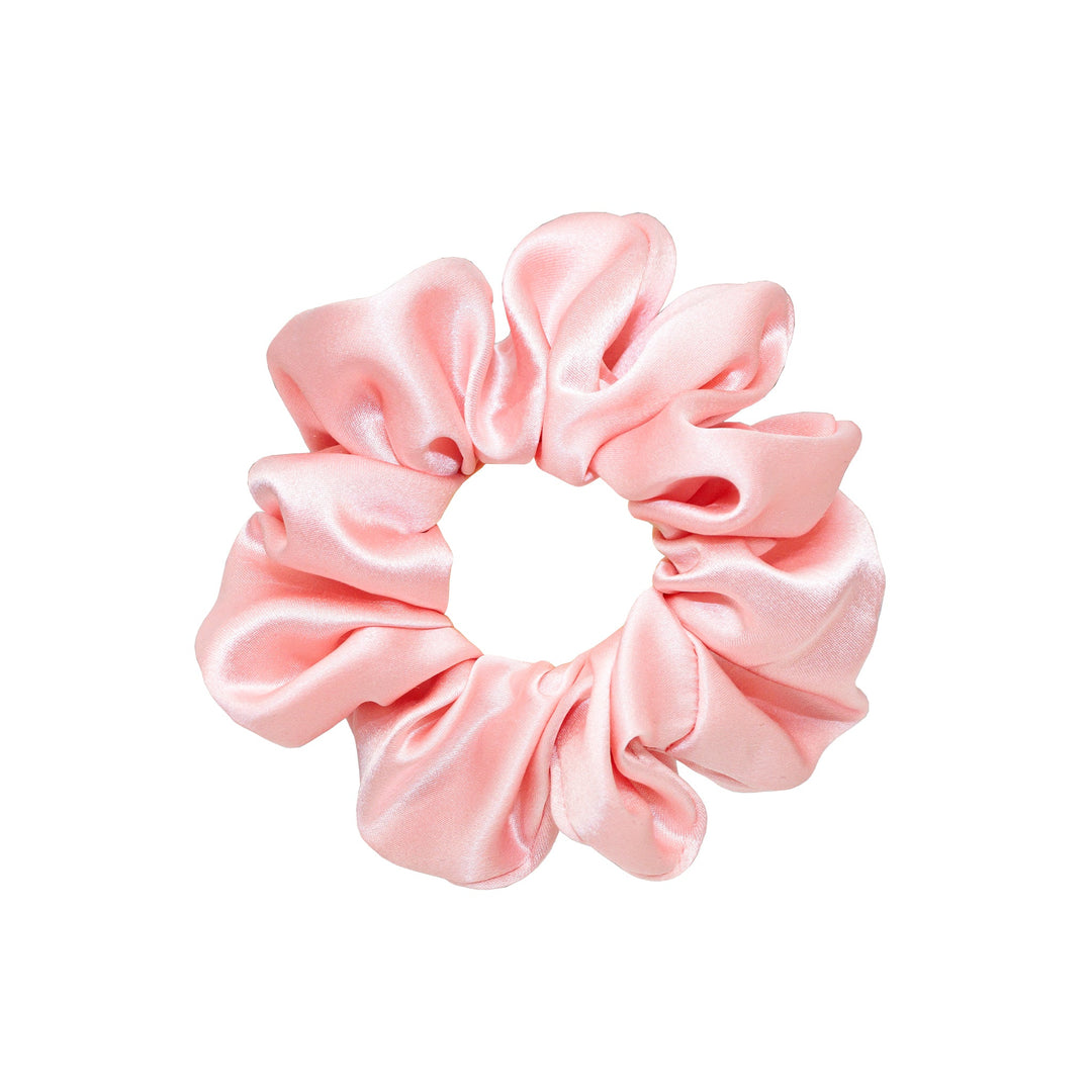 sweet dreams silk scrunchie in rose tan