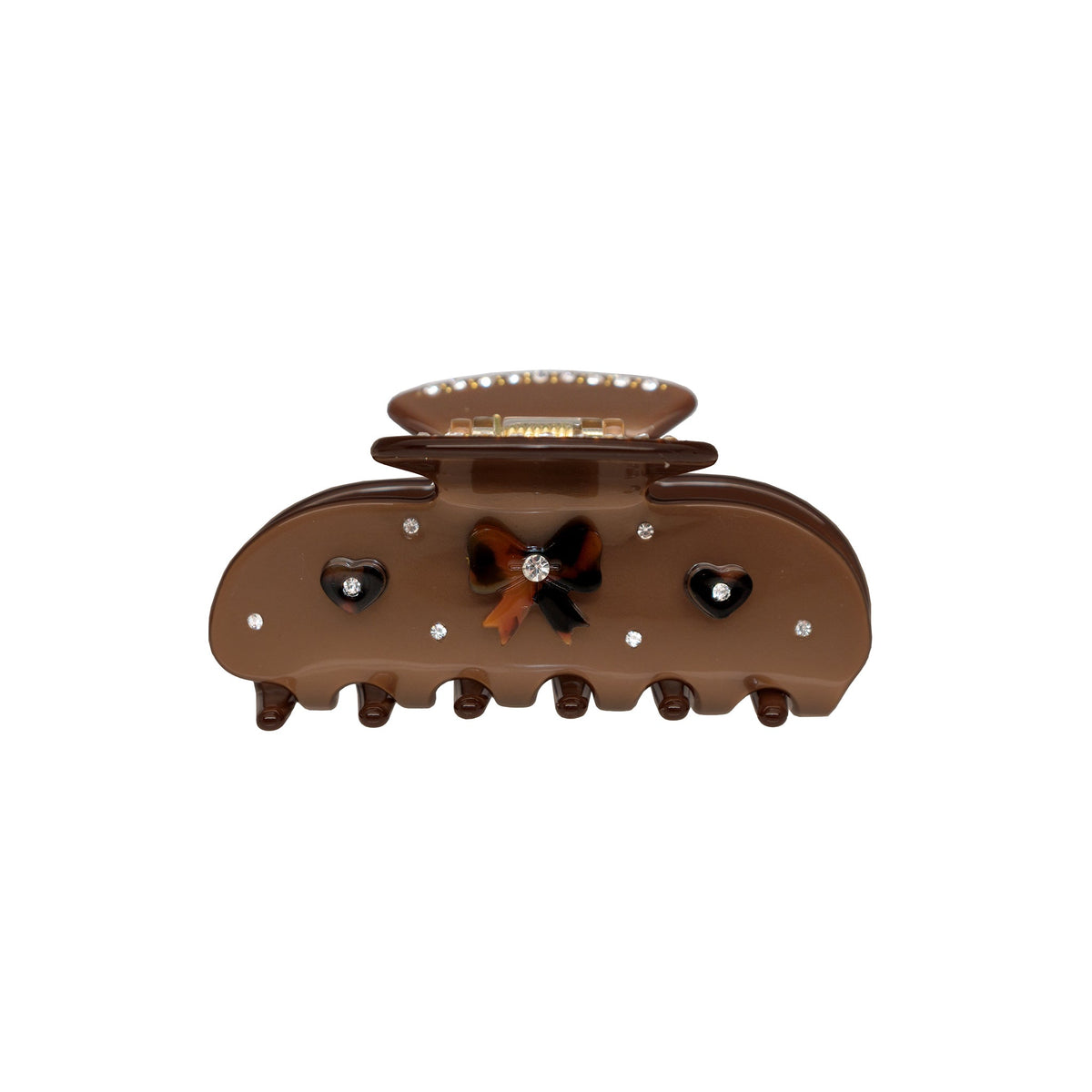 Sweetheart Hair Claw Clip in Cocoa Cashmere
