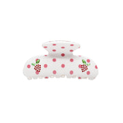 Sweetheart Clip in Coconut Berry Dot