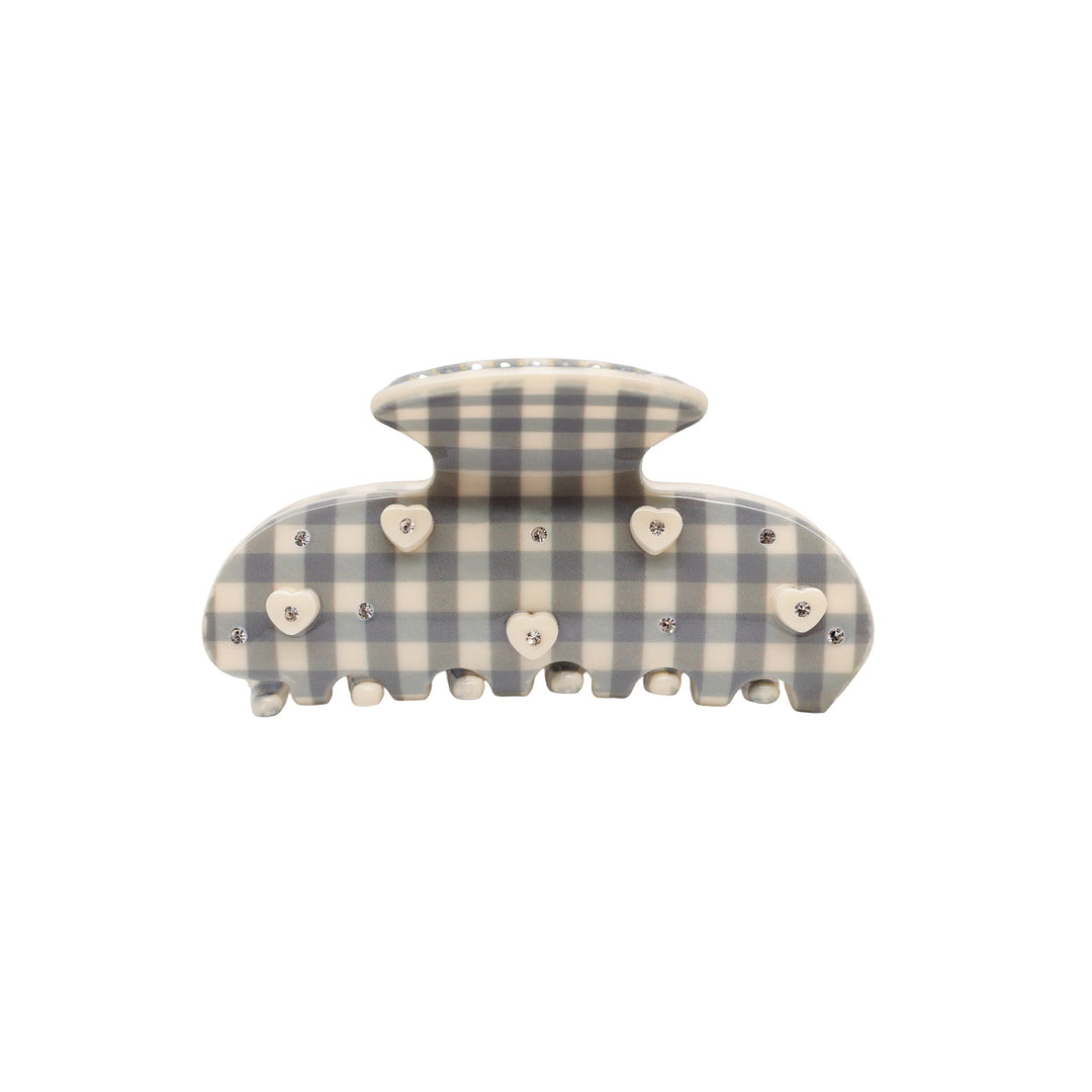 Sweetheart Clip in Cozy Cloud Gingham